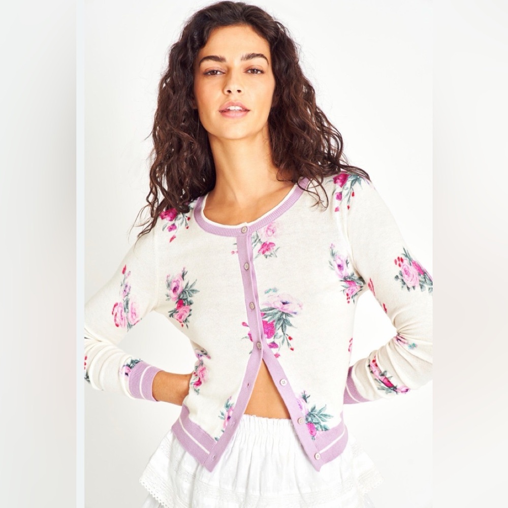 LoveShackFancy Ripa “Paris in Love”. Cardigan